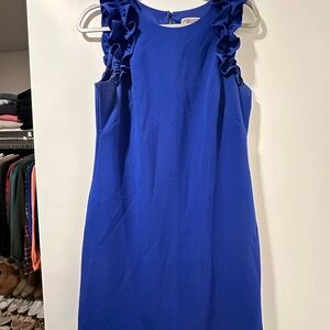 Elegant Blue Sleeveless Dress